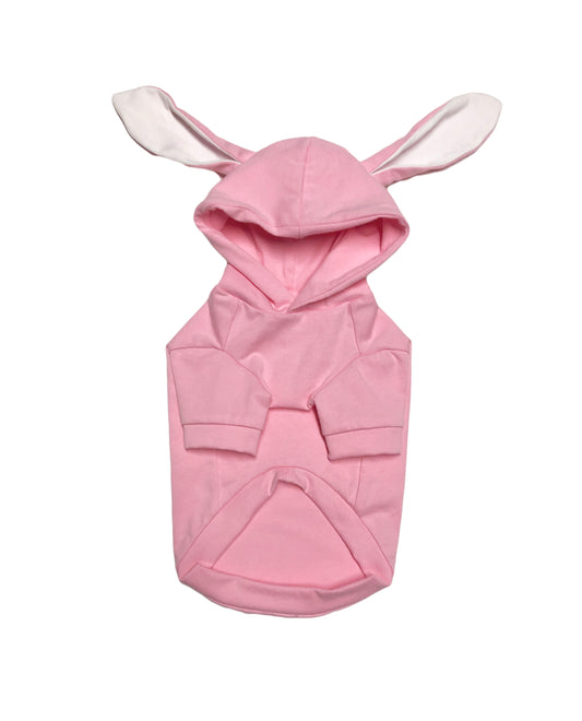 Bunny Ear Hoodie, Orchid Pink, 9oz Combed COTTON Jersey, Dog Apparel