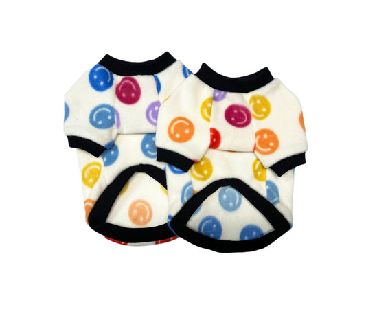 Smiley Face Fleece Top