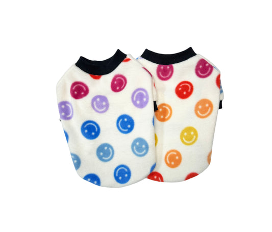 Smiley Face Fleece Top