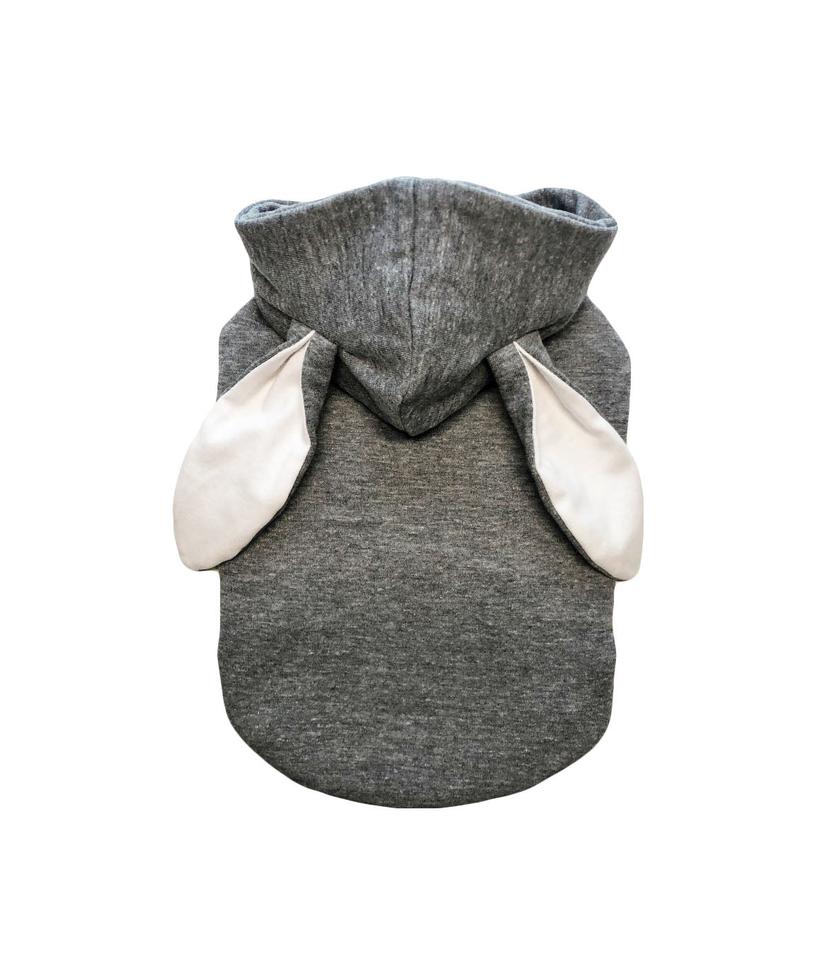 Gray Rabbit Hoodie, Double knit, Dog Apparel