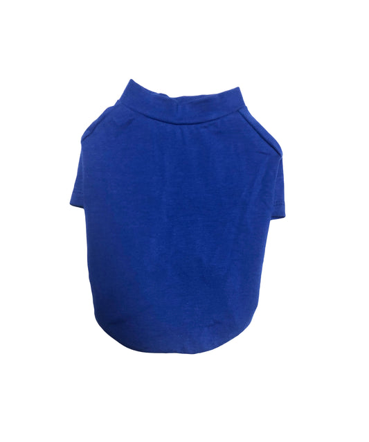 Royal Blue Raglan T-shirt, 95Cotton/ 5Spandex Jersey,  Dog Apparel