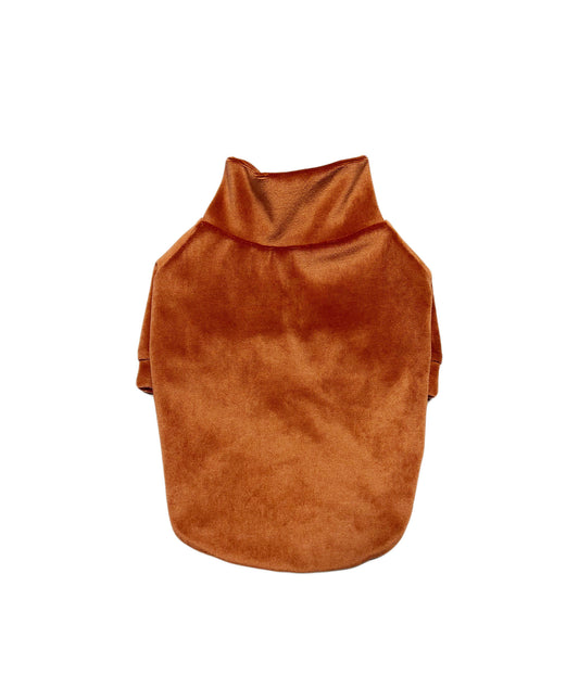 Velour Mock Neck Top, Dog Apparel